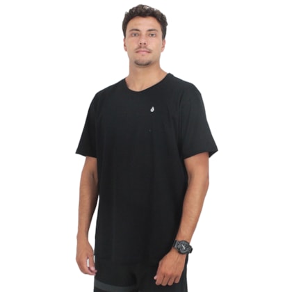 Camiseta Extra Grande Volcom Stone Blanks Black