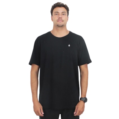 Camiseta Extra Grande Volcom Stone Blanks Black