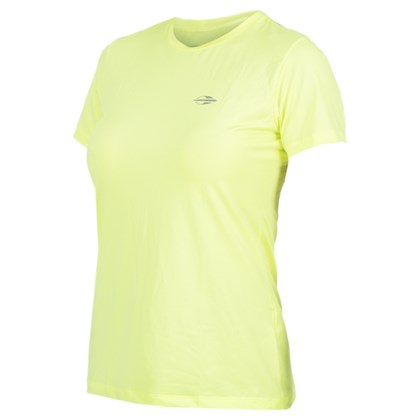 Camiseta Feminina Mormaii com Proteção UV Amarelo Fluor