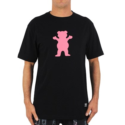 Camiseta Grizzly Og Bear Black Red