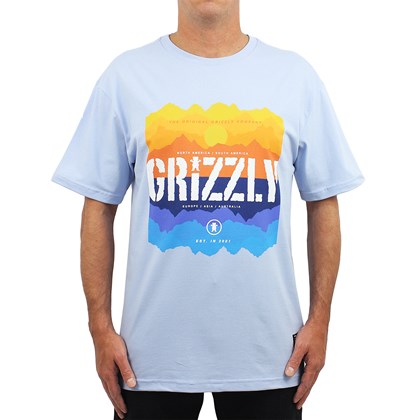 Camiseta Grizzly Reflection Powder Blue