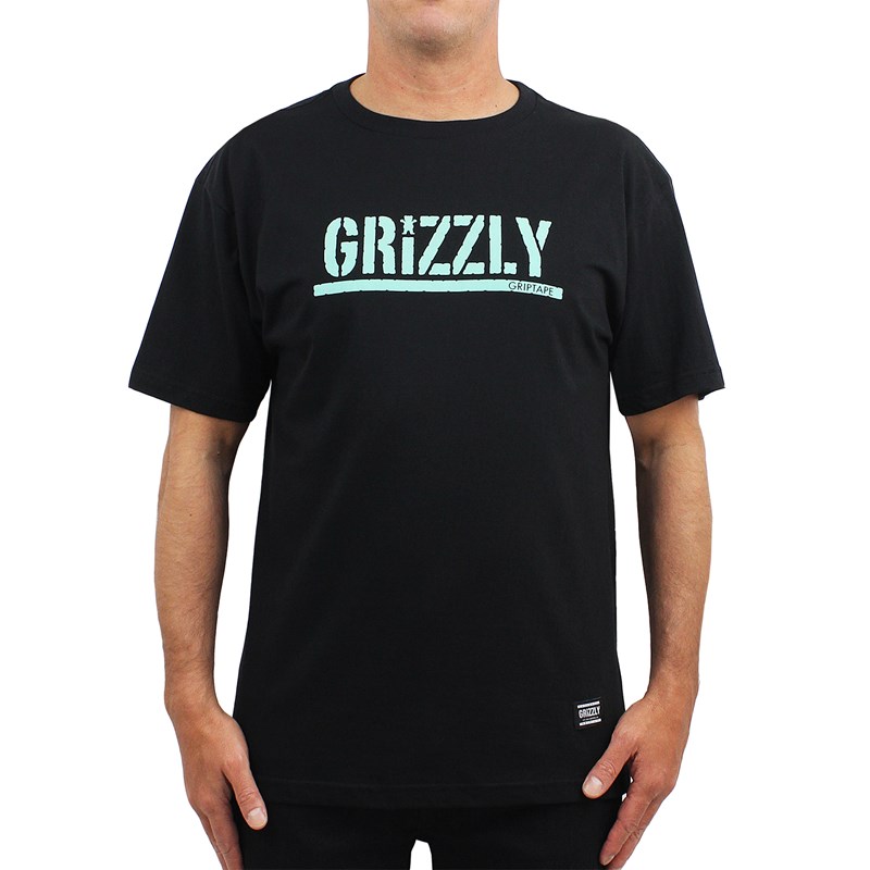Camiseta Grizzly Stamped Black