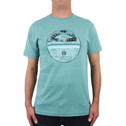 Camiseta Hang Loose La Palm Mescla Água Camiseta Hang Loose La Palm Mescla Água