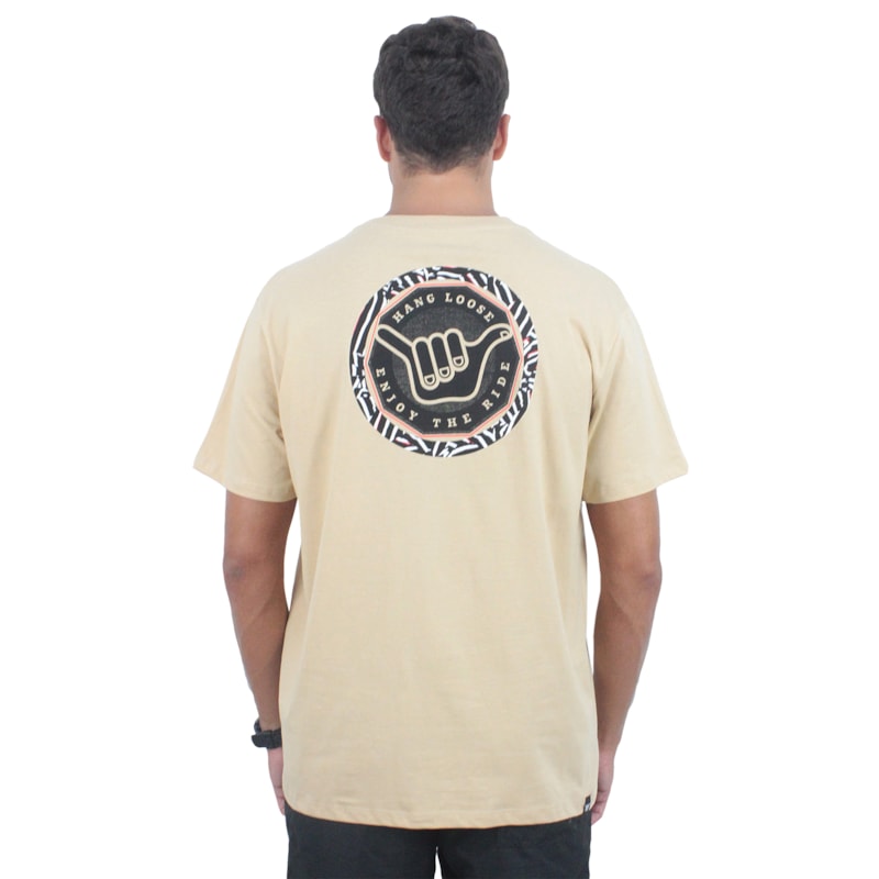 Camiseta Hang Loose Optical Bege