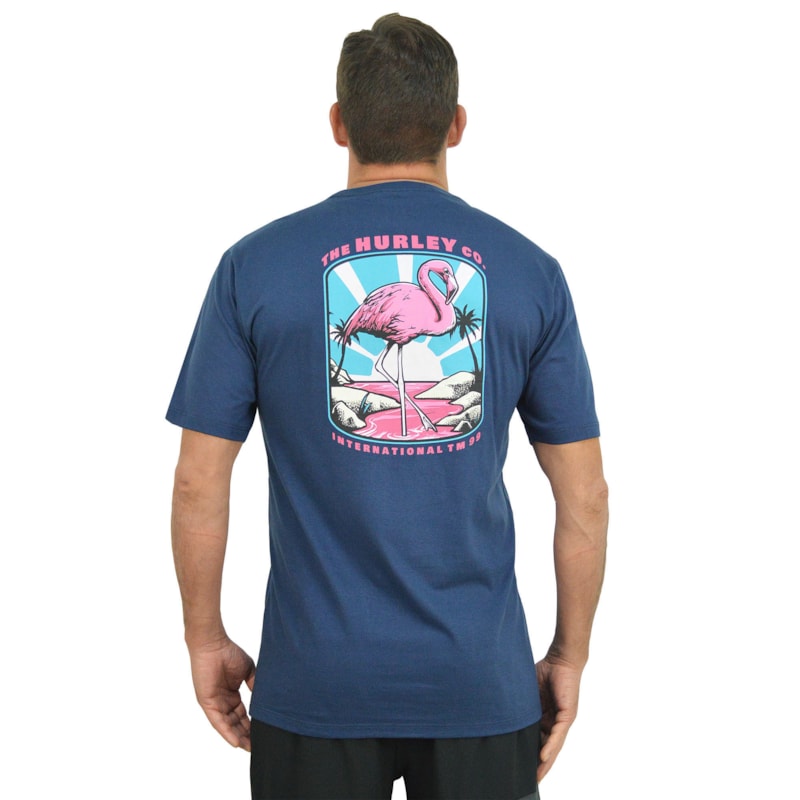 Camiseta Hurley Flamingo Navy