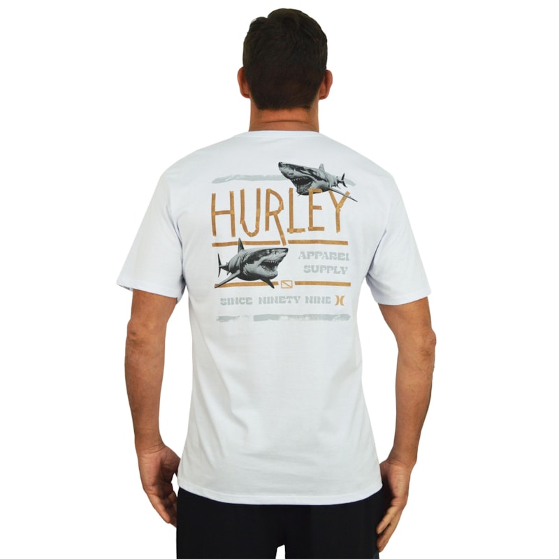 Camiseta Hurley Shark White