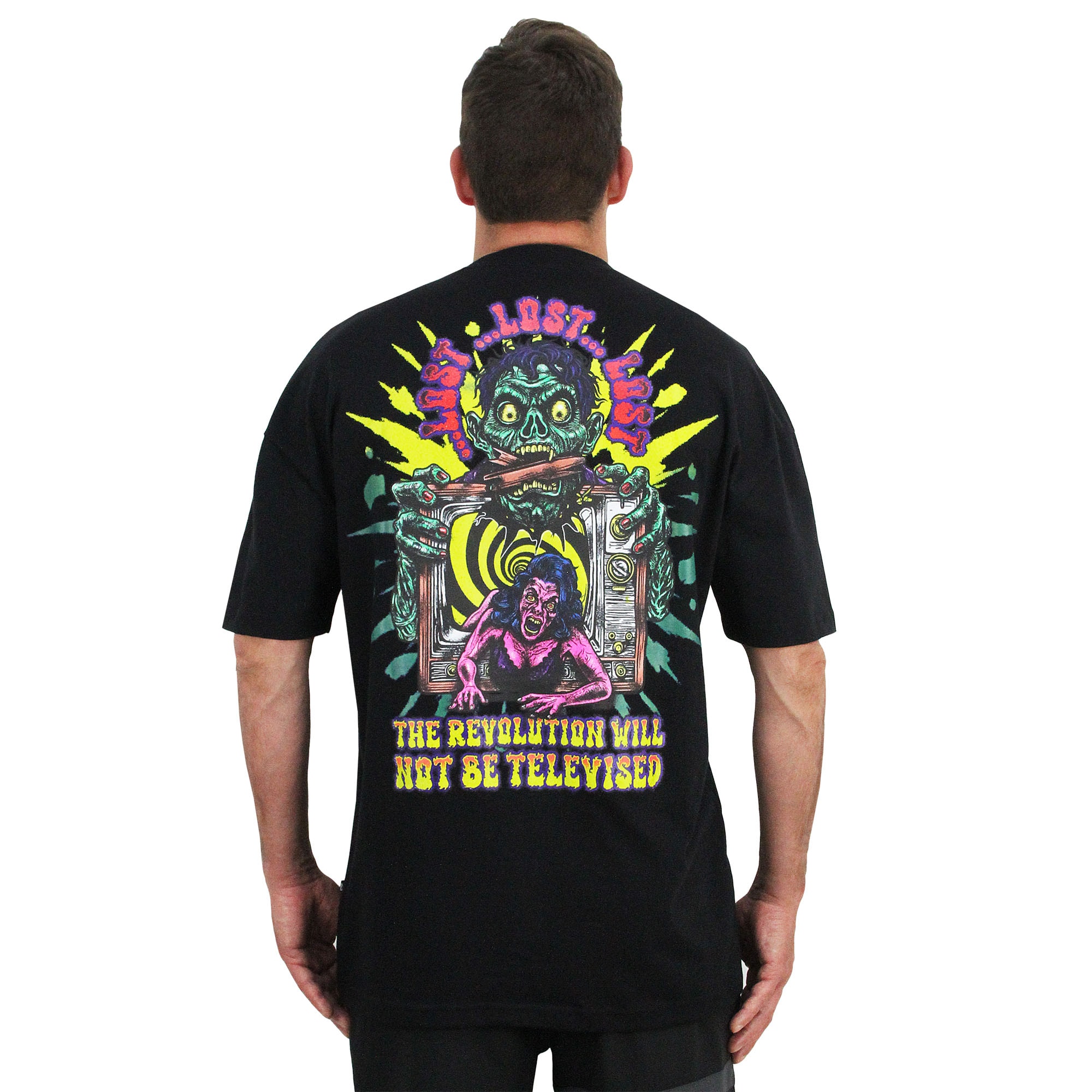 Camiseta Lost BoxFit Revolution Oversized Black