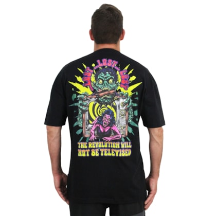 Camiseta Lost BoxFit Revolution Oversized Black