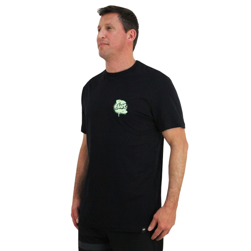 Camiseta Lost Branding Stencil Black