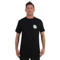 Camiseta Lost Branding Stencil Black