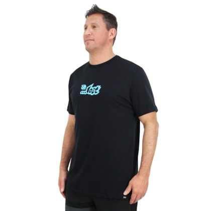Camiseta Lost Logo Black Blue