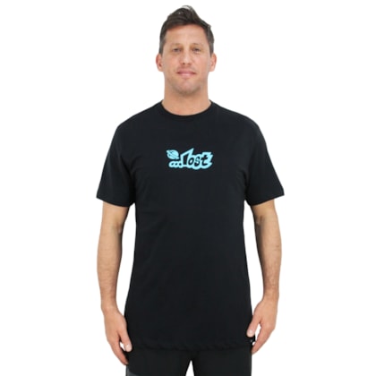 Camiseta Lost Logo Black Blue