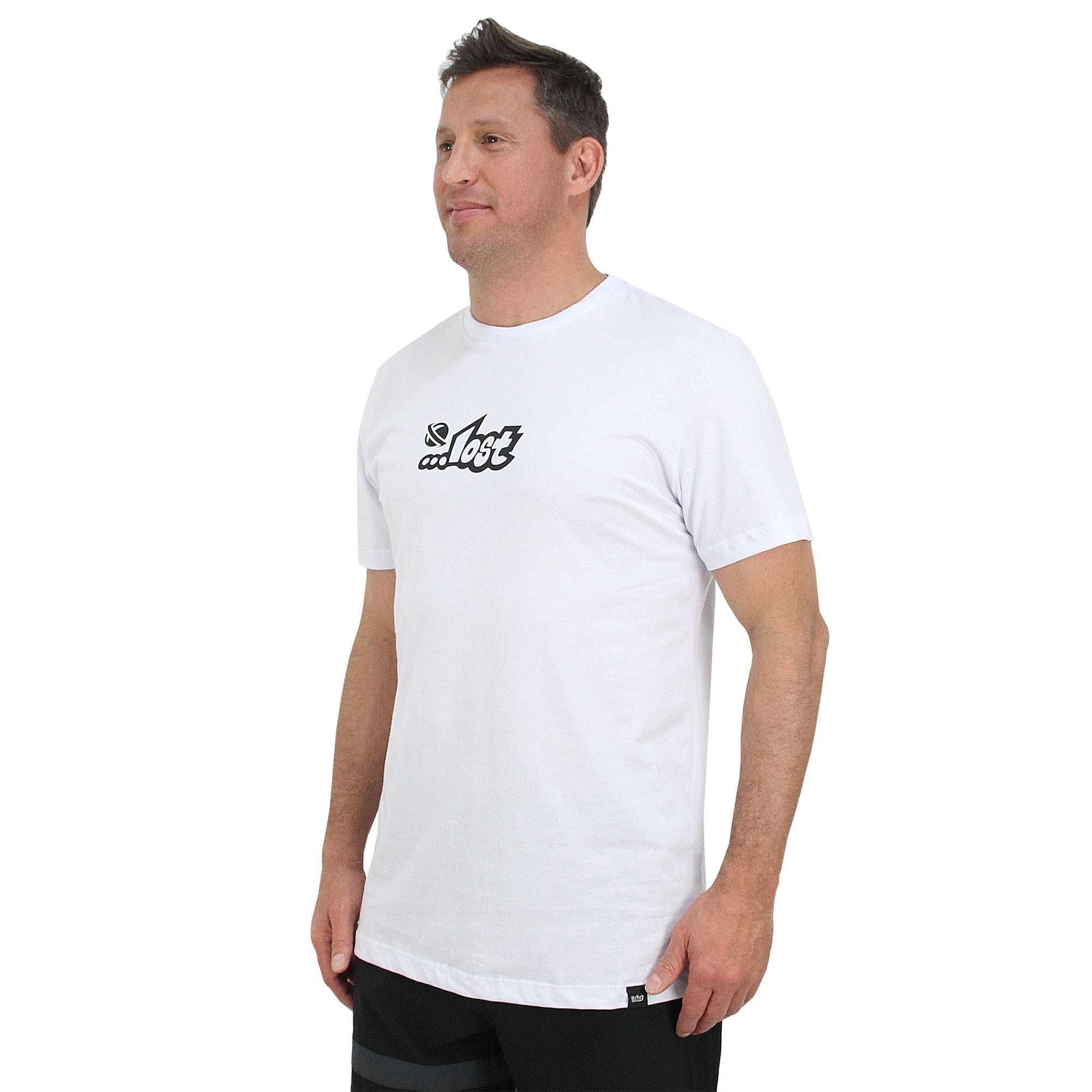 Camiseta Lost Logo White Black