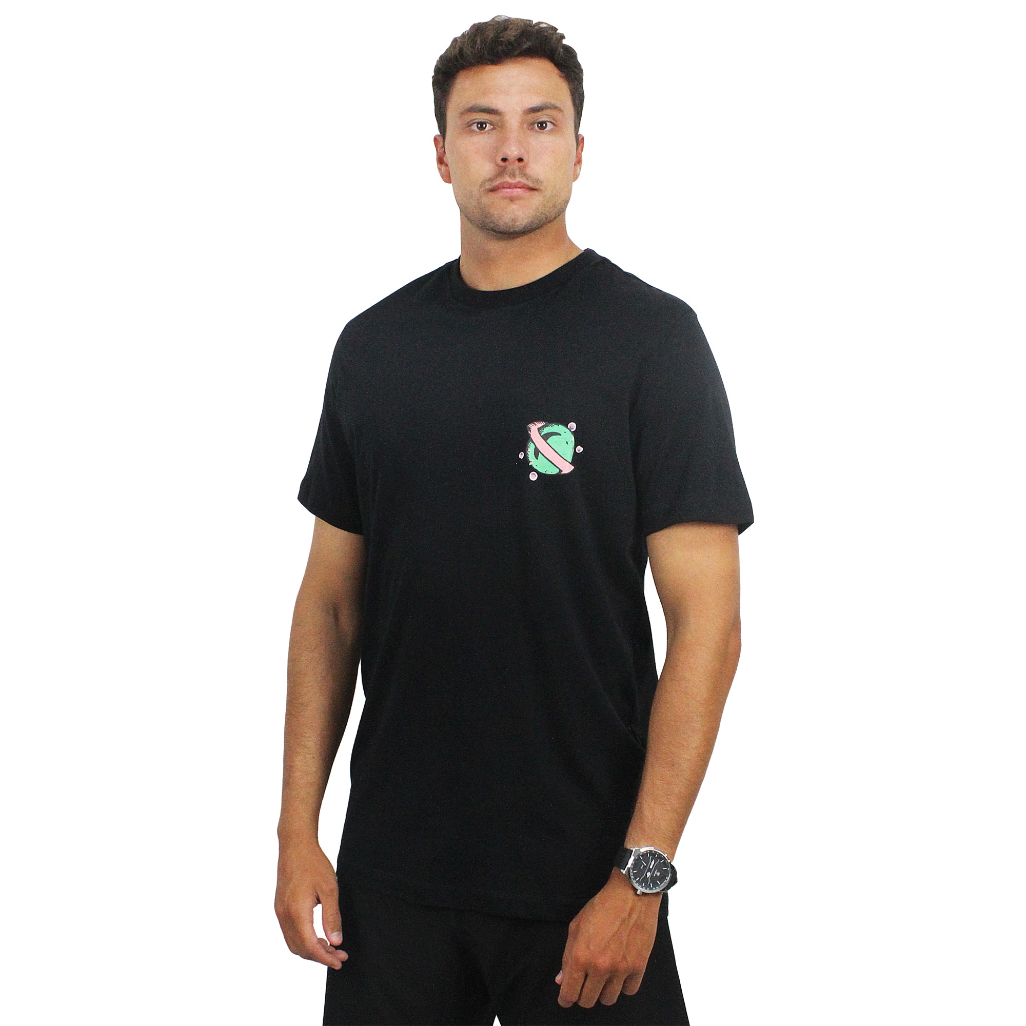 Camiseta Lost x Bob Esponja Crazy Gang Black