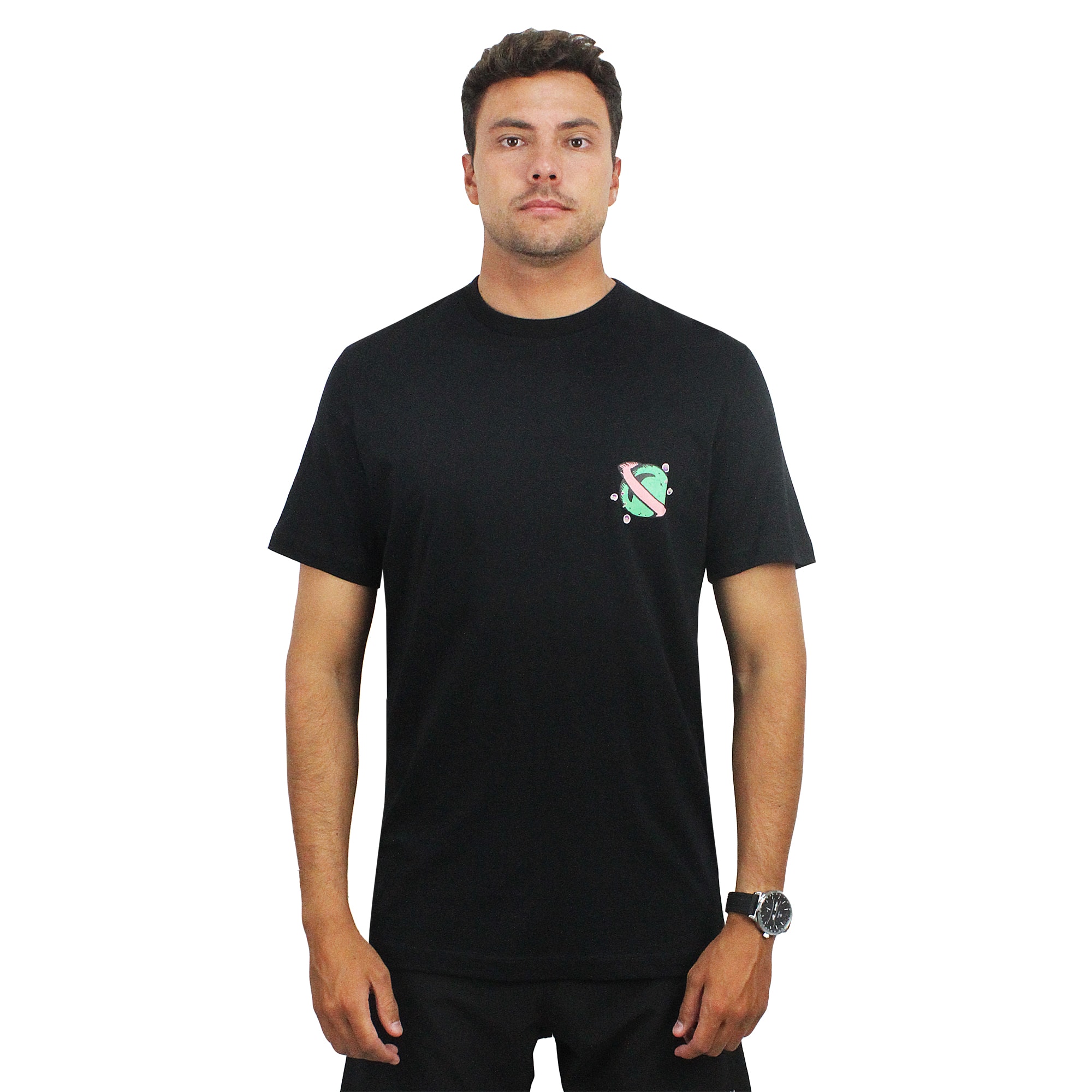 Camiseta Lost x Bob Esponja Crazy Gang Black