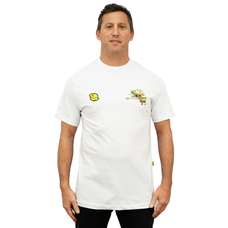 Camiseta Lost x Bob Esponja Krustpants White