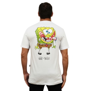 Camiseta Lost x Bob Esponja Krustpants White