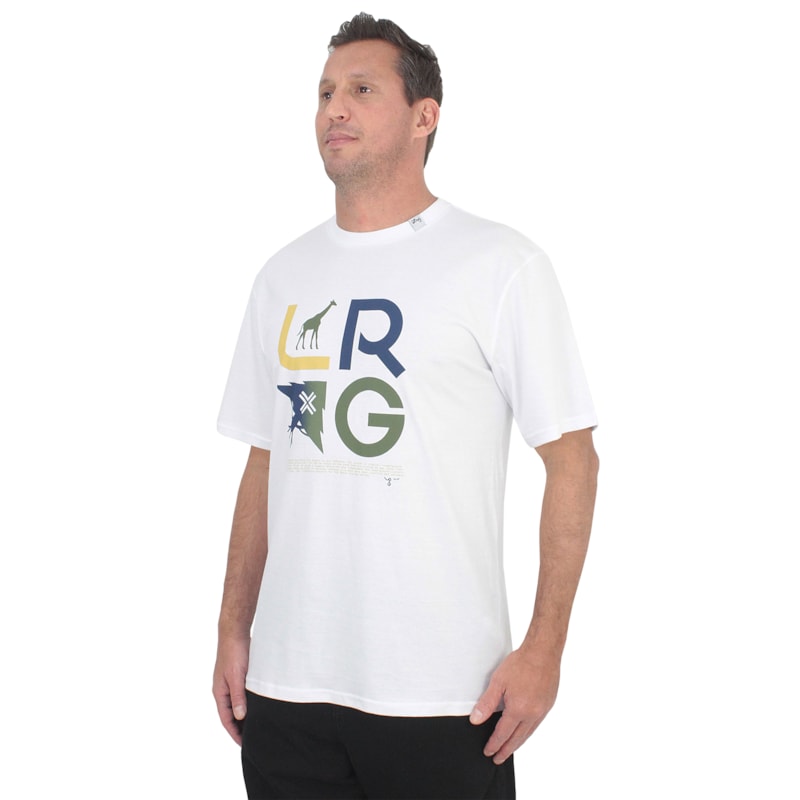 Camiseta LRG Slogan Stacked Icons White