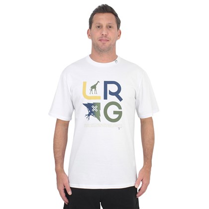 Camiseta LRG Slogan Stacked Icons White