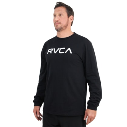 Camiseta Manga Longa RVCA Big Black Camiseta Manga Longa RVCA Big Black