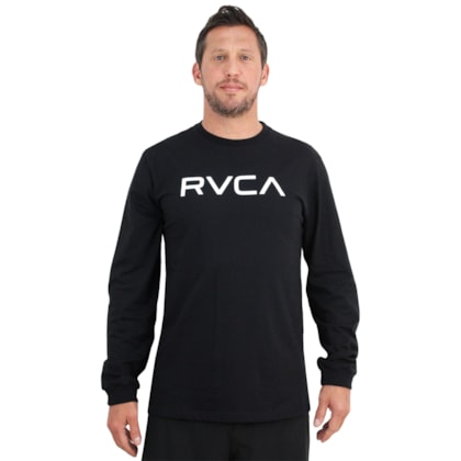 Camiseta Manga Longa RVCA Big Black