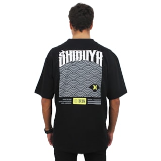 Camiseta Max Fit Hurley x Shibuya Escama Black