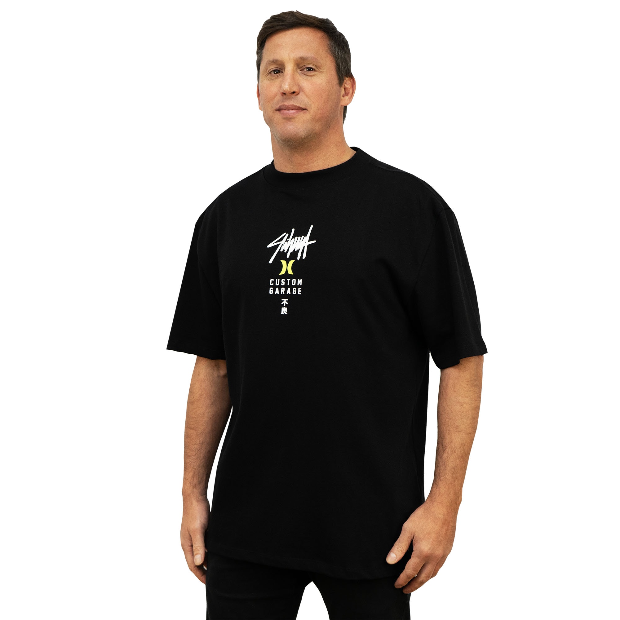 Camiseta Max Fit Hurley x Shibuya Escama Black