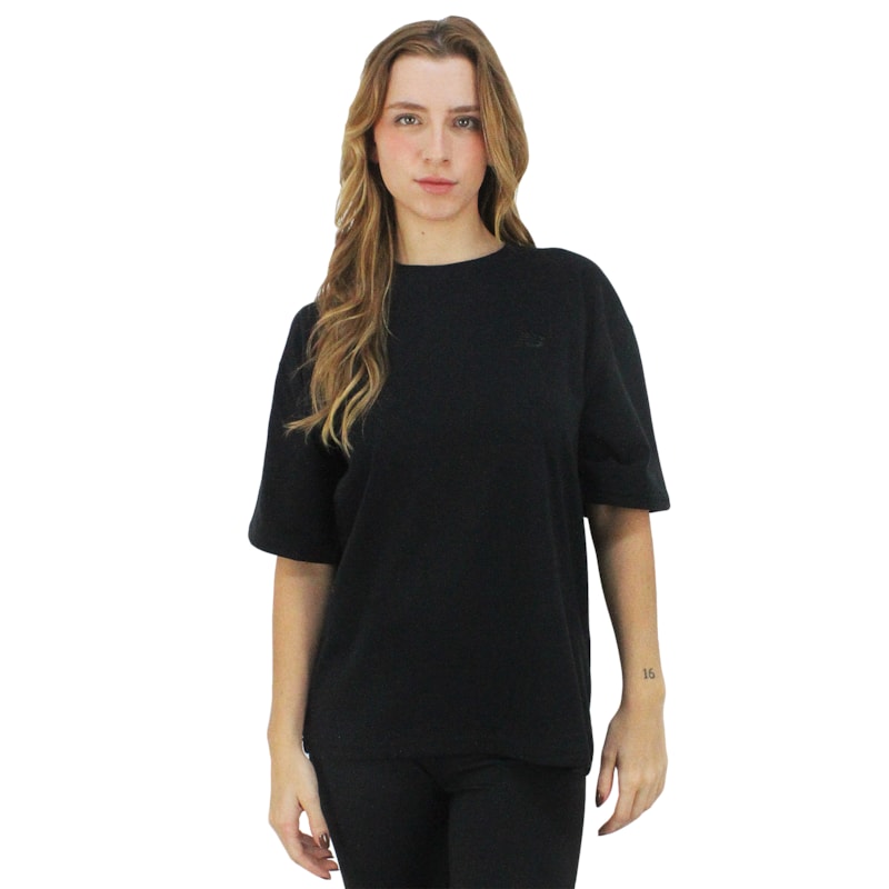 Camiseta New Balance Oversized Small Logo Black