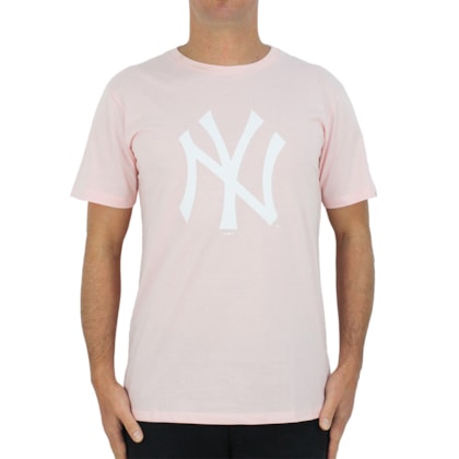Camiseta New Era MLB New York Yankees Rosa Camiseta New Era MLB New York Yankees Rosa