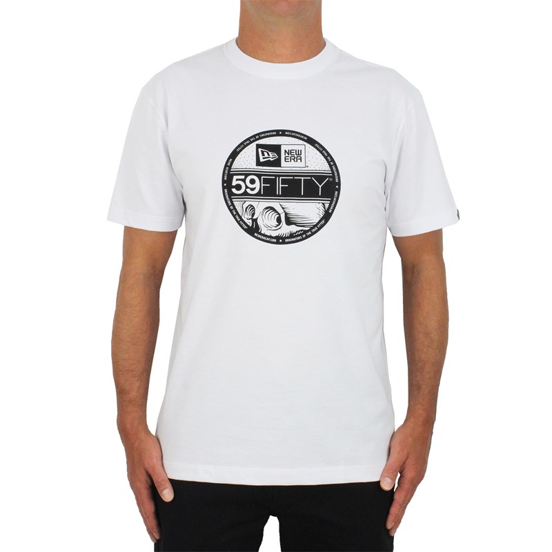 Camiseta New Era Trick Me 59 Fifty White