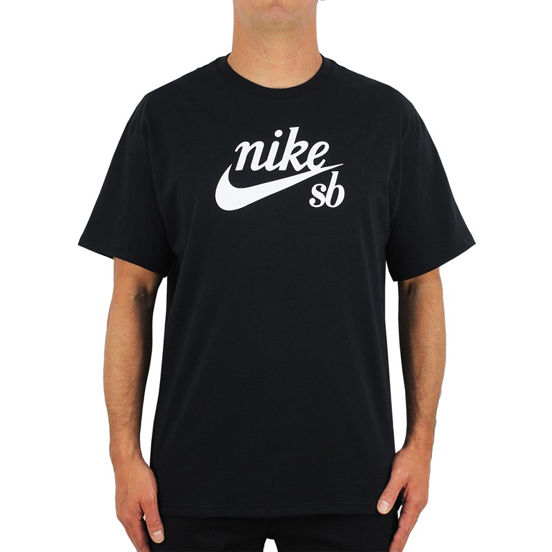 Gemidos la nieve Esquivo Camiseta Nike SB Logo Black - Surf Alive