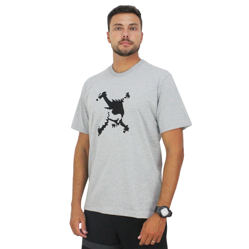 Camiseta Oakley Heritage Skull Heather Grey