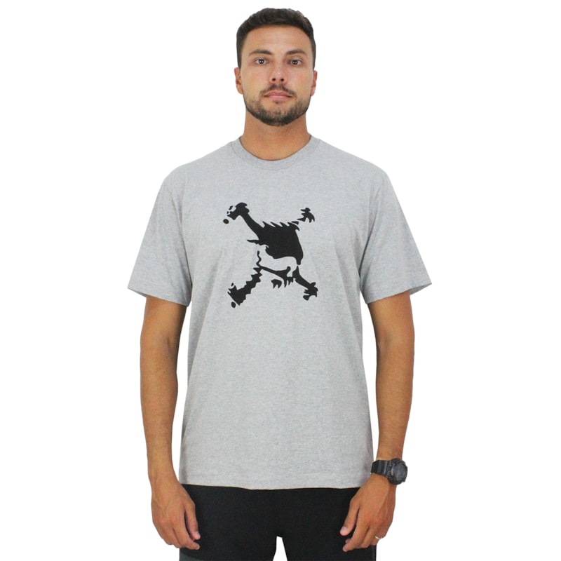 Camiseta Oakley Heritage Skull Heather Grey