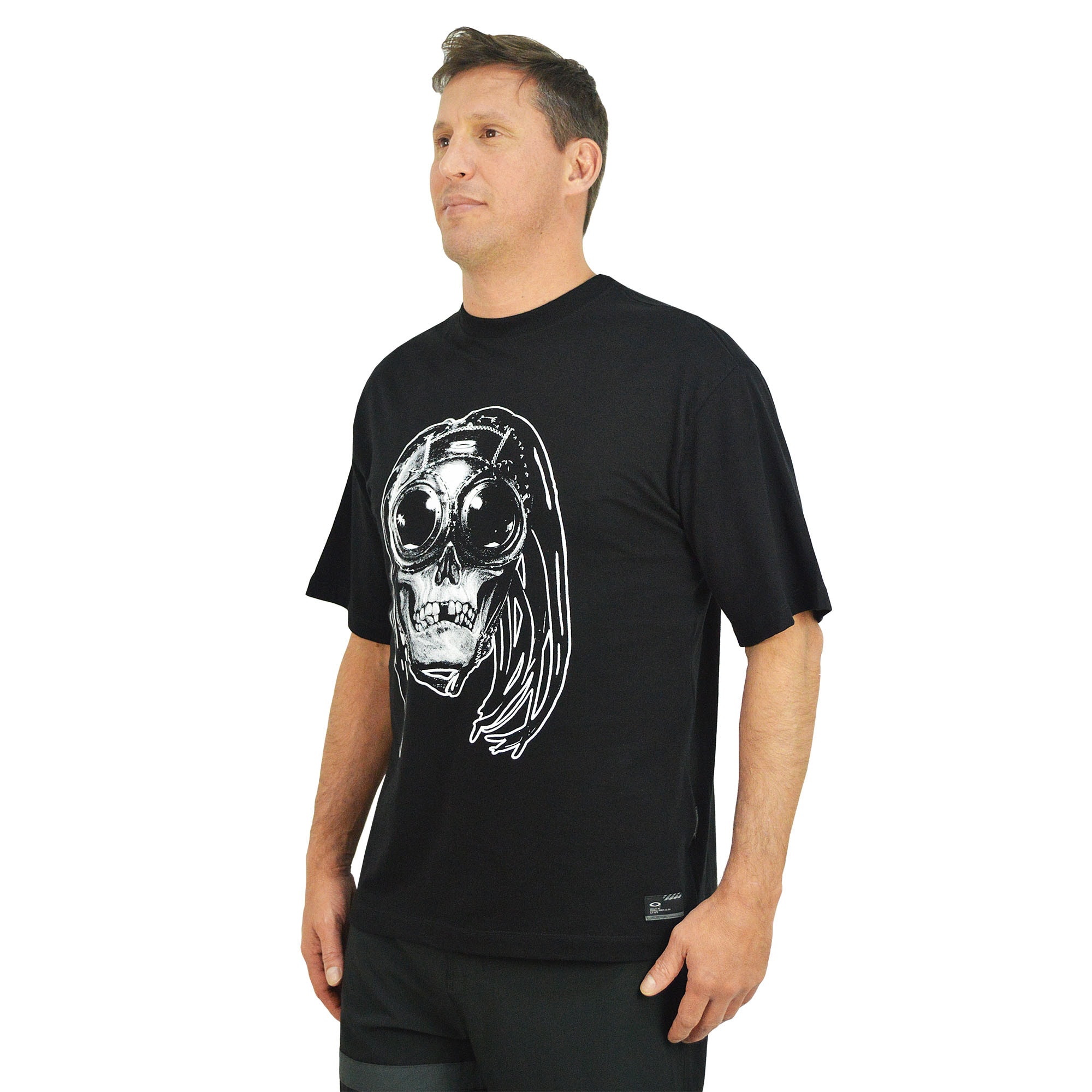 Camiseta Oakley Iconic Skull Tee Black - Surf Alive