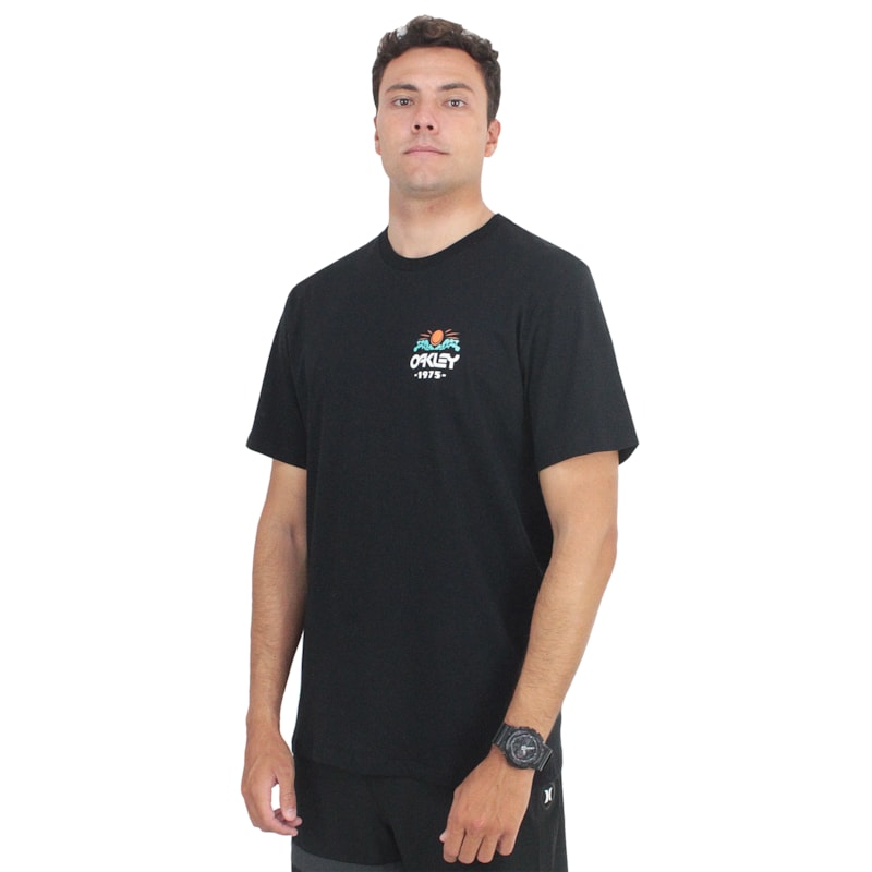 Camiseta Oakley Sun Waves Tee Black