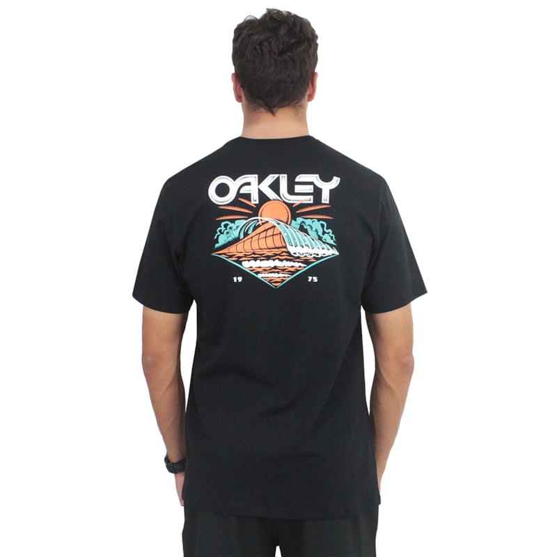 Camiseta Oakley Sun Waves Tee Black
