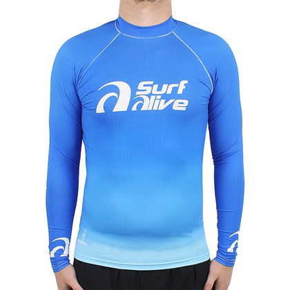 Camiseta para Surf Classic Surf Alive UPF50+ Blue