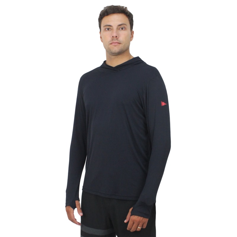 Camiseta para Surf Florence com Capuz Preta