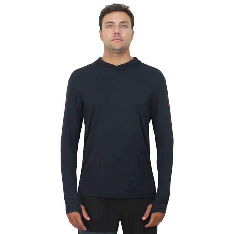 Camiseta para Surf Florence com Capuz Preta