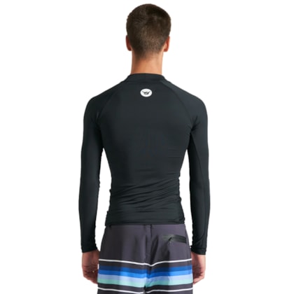 Camiseta para Surf Hang Loose Basic Preta