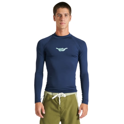 Camiseta para Surf Hang Loose Speedsleeves Marinho