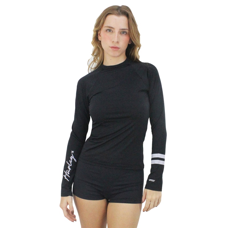 Camiseta para Surf Hurley Line Black