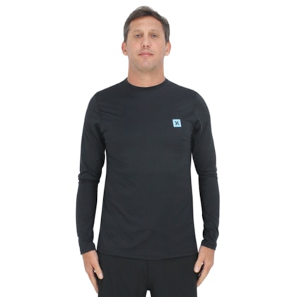 Camiseta para Surf Hurley Mini Icon II Preta