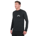 Camiseta para Surf Rusty Long Ride Manga Longa Black