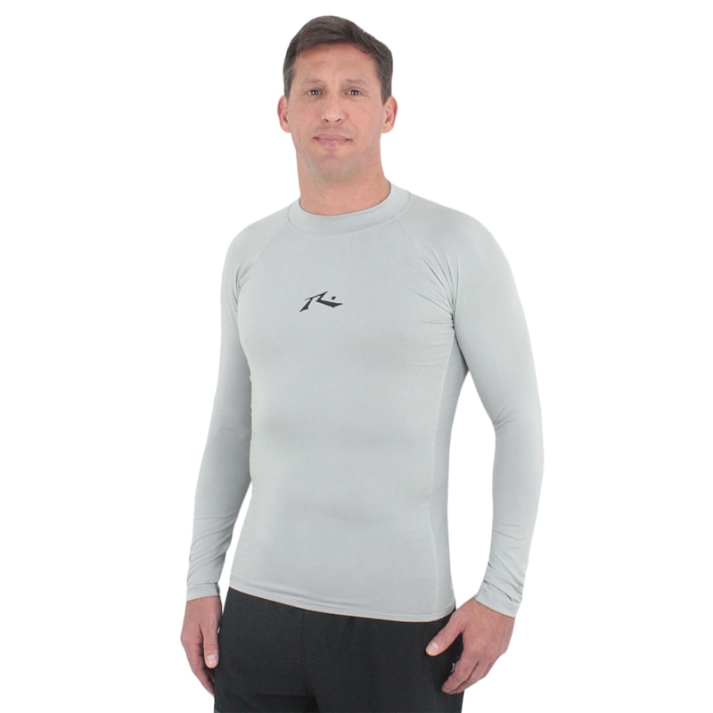 Camiseta para Surf Rusty Long Surf Manga Longa Grey - Surf Alive