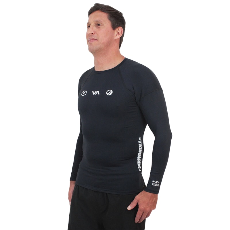 Camiseta para Surf RVCA Ruotolo Sport II Black