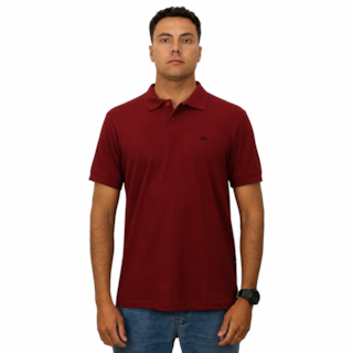 Camiseta Polo Quiksilver Embroidery Piquet Red