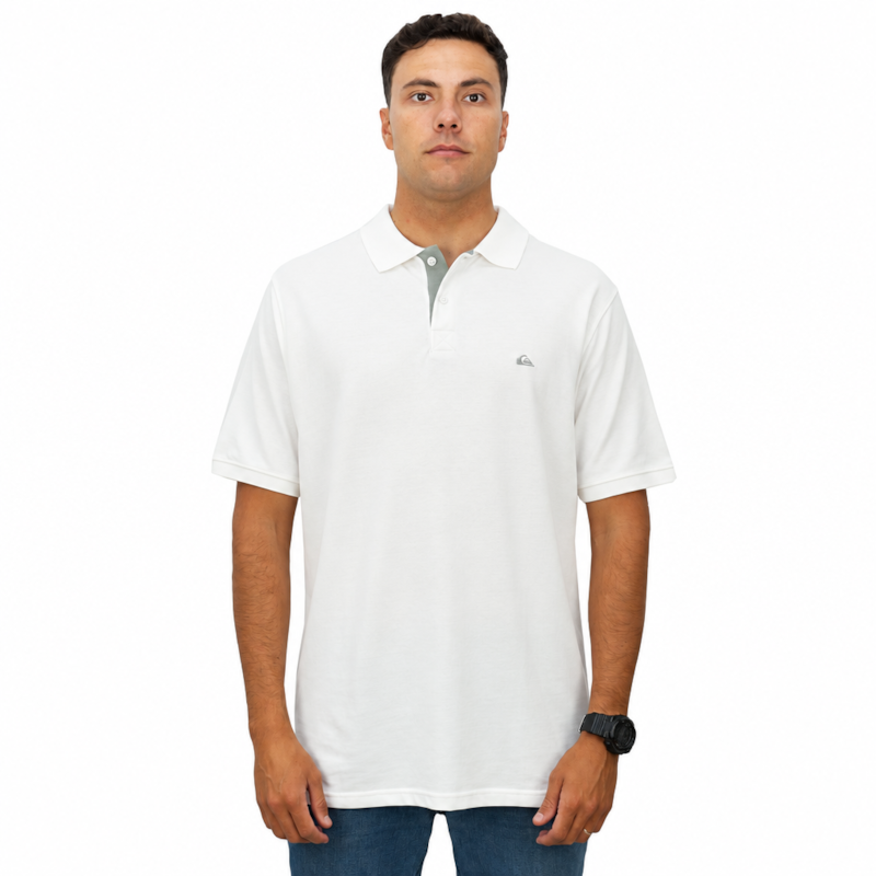 Camiseta Polo Quiksilver Loia Embroidery White