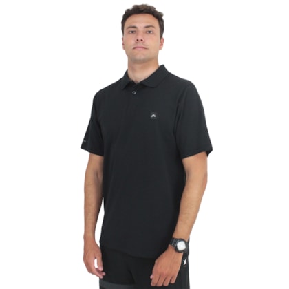 Camiseta Polo Rusty Essential Preta