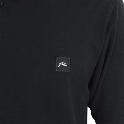 Camiseta Polo Rusty Essential Preta